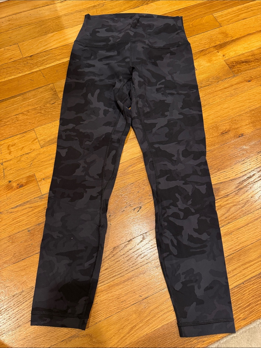 lululemon Black & Dark Gray Camo High-Rise Leggings
